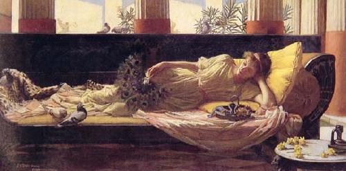 John William Waterhouse Dolce far Niente China oil painting art